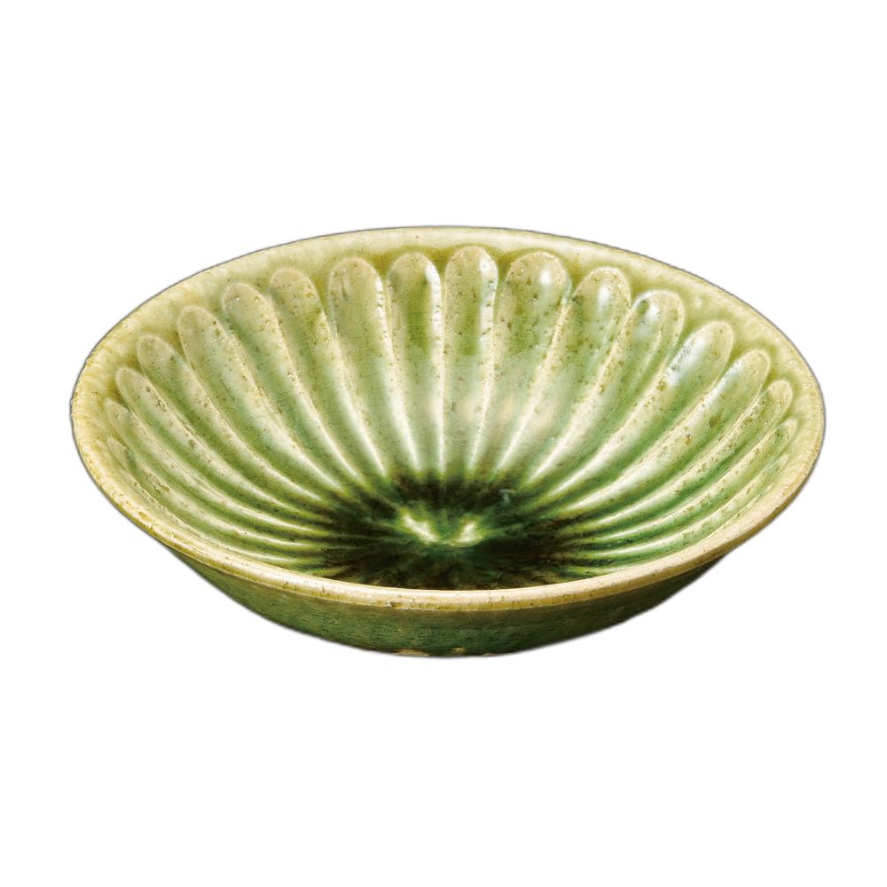 Орибэ Шиноги Резьба Средняя миска Средняя миска 5.5 [ 17×4.7см ]