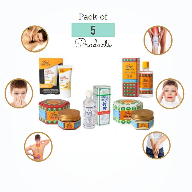 Тигровый бальзам Средняя упаковка Средняя с 5 продуктами